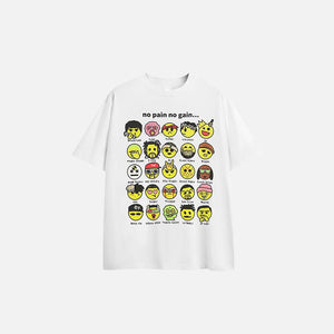 No Pain No Gain Emojis T-shirt - tntwear1