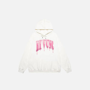 Loose Printed Washed Hoodie - tntwear1