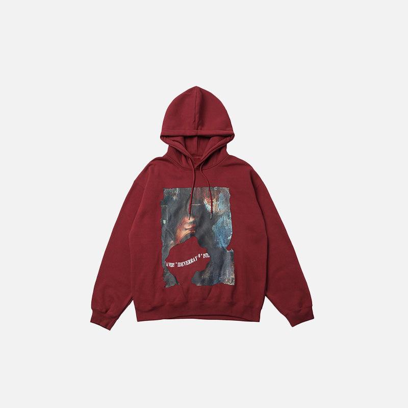 Oversized Loose Graphic Hoodie - tntwear1