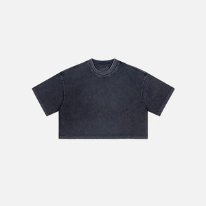 Cropped Washed Women's T-shirt - tntwear1