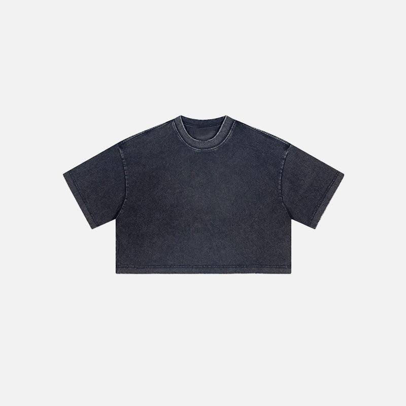 Cropped Washed Women's T-shirt - tntwear1