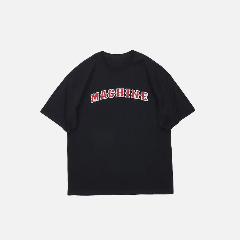 Oversized MACHINE Printed T-shirt - tntwear1