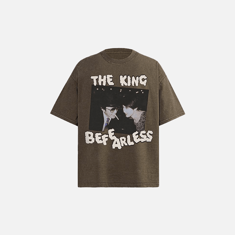 The King Be Fearless Graphic T-shirt - tntwear1