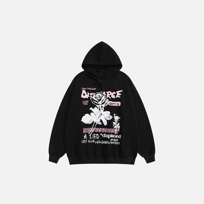 Dancing Rose Oversized Hoodie - tntwear1