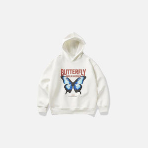 Butterfly Print Hoodie - tntwear1