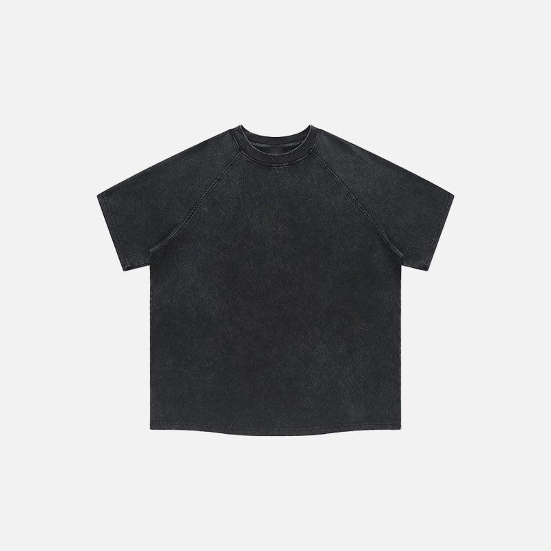 Loose Retro Washed T-shirt - tntwear1