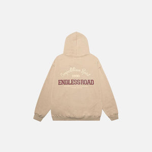 Loose Retro Endless Road Hoodie - tntwear1