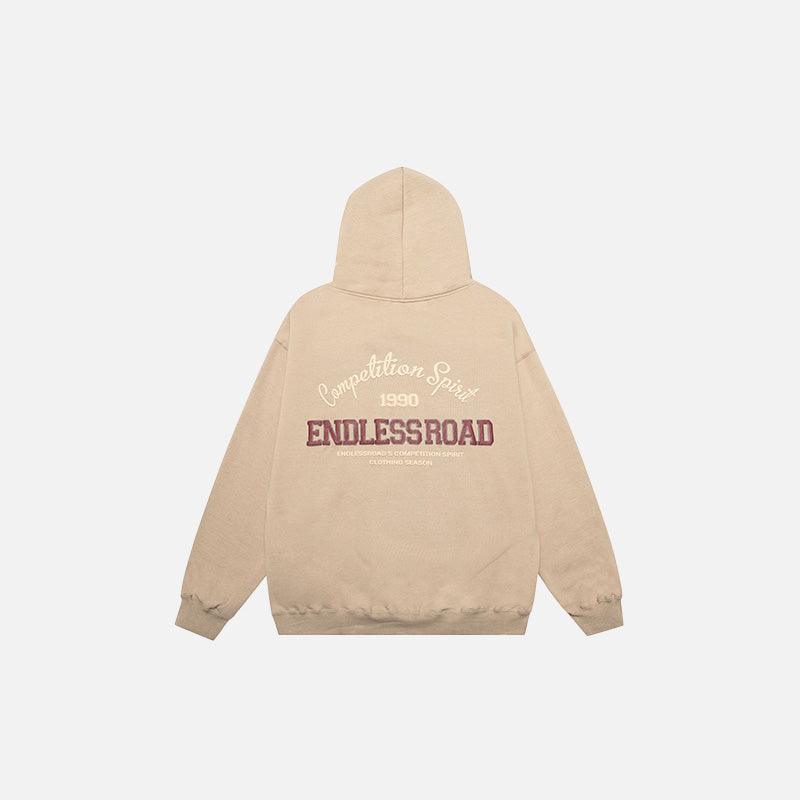 Loose Retro Endless Road Hoodie - tntwear1