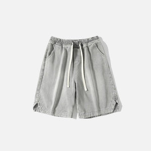 Washed Sports Denim Shorts - tntwear1