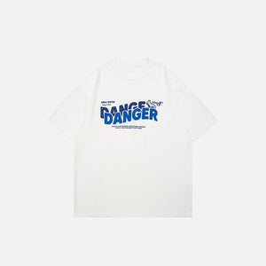 Loose Danger Printed T-shirt - tntwear1