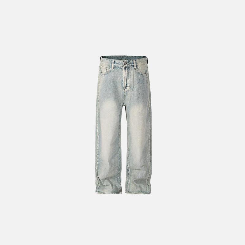 White Washed Straight Leg Jeans - tntwear1