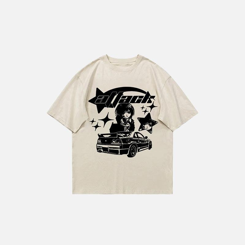 Y2k Car Printed Women's T-shirt - tntwear1