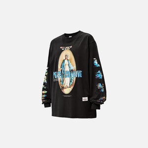 Virgin Mary Long-sleeved T-shirt - tntwear1