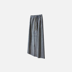 Women's Washed Loose Slit Long Skirt - tntwear1