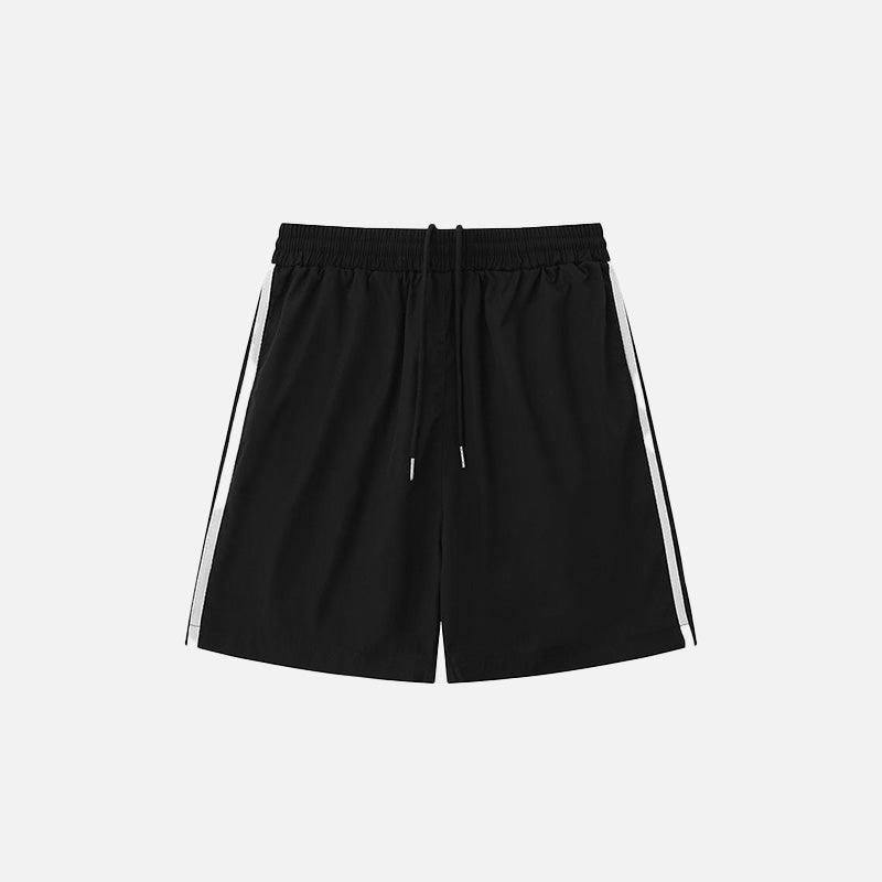 Side Striped Sports Shorts - tntwear1