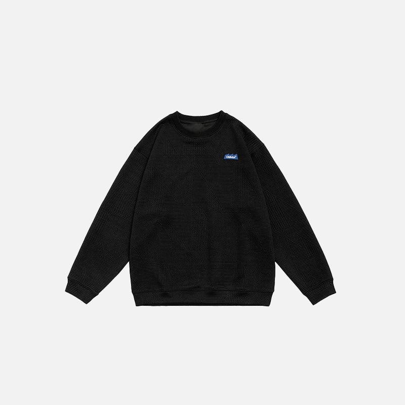 Solid Embroidered Sweatshirt - tntwear1