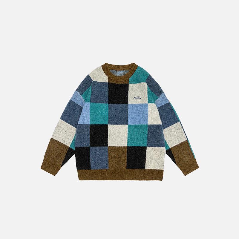 Cozy Patchwork Sweater - tntwear1