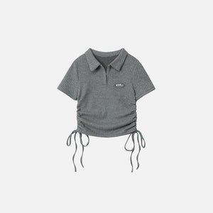 Women's Polo With Side Ties T-shirt - tntwear1