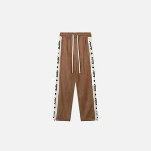 Side Striped High-waist Sweatpants - tntwear1