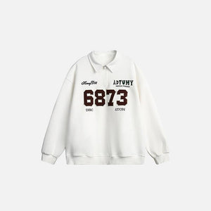 Y2K Loose Sports Sweatshirt - tntwear1