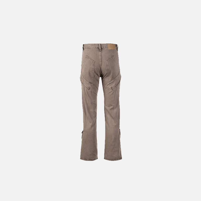 Coffee Straight-Leg Jeans - tntwear1