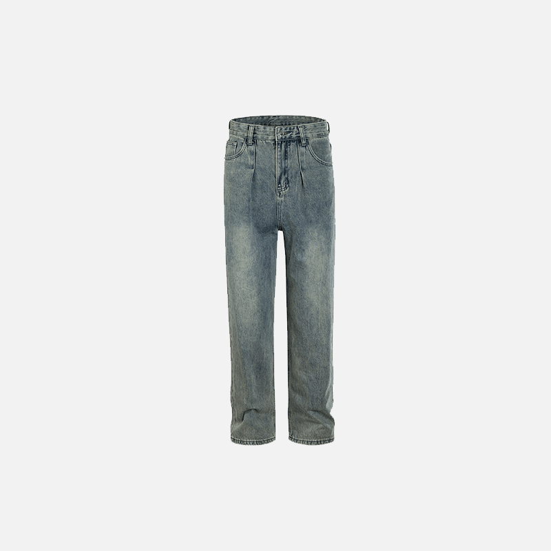 Vintage Washed Loose Jeans - tntwear1