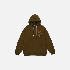 Beautiful Rose Loose Hoodie - tntwear1