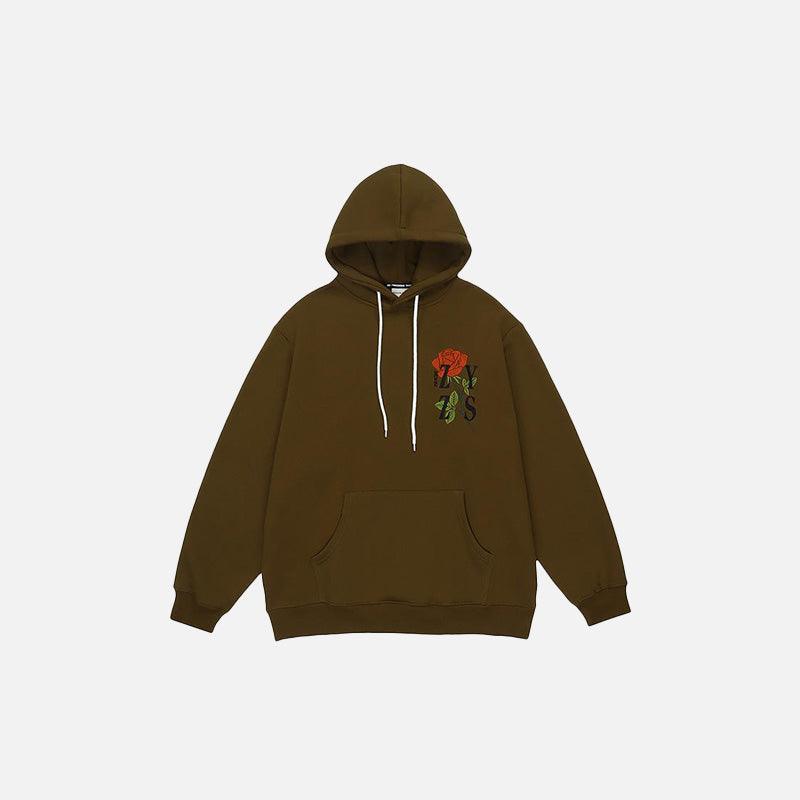 Beautiful Rose Loose Hoodie - tntwear1