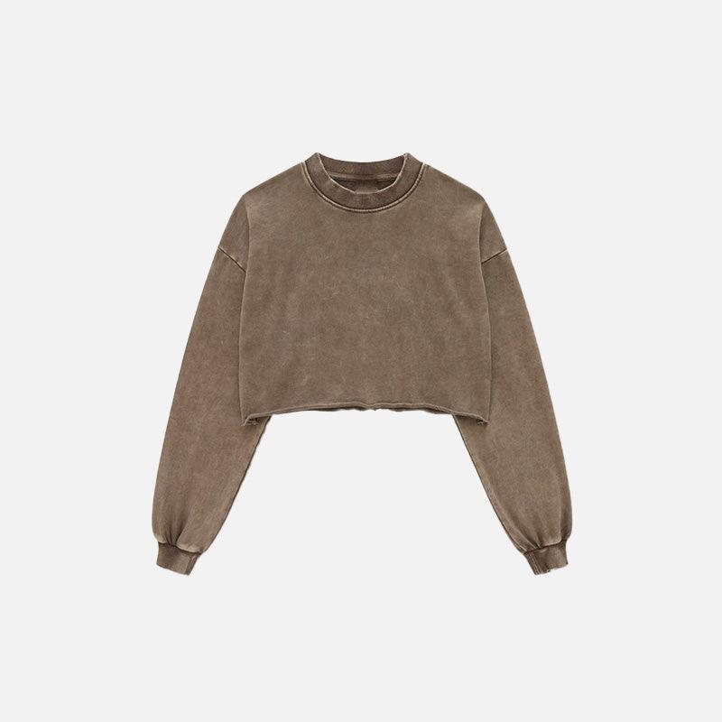 Women Distressed Loose Sweatshirt - tntwear1