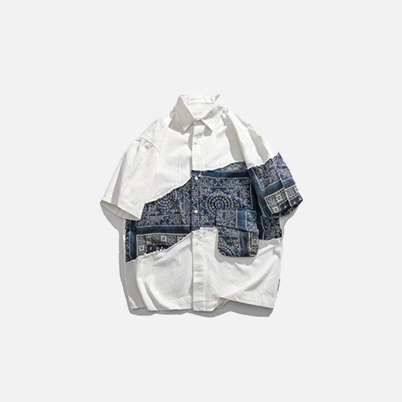 Bandana Patchwork Shirt - tntwear1