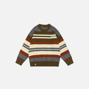 Retro Multi-Stripe Sweater - tntwear1