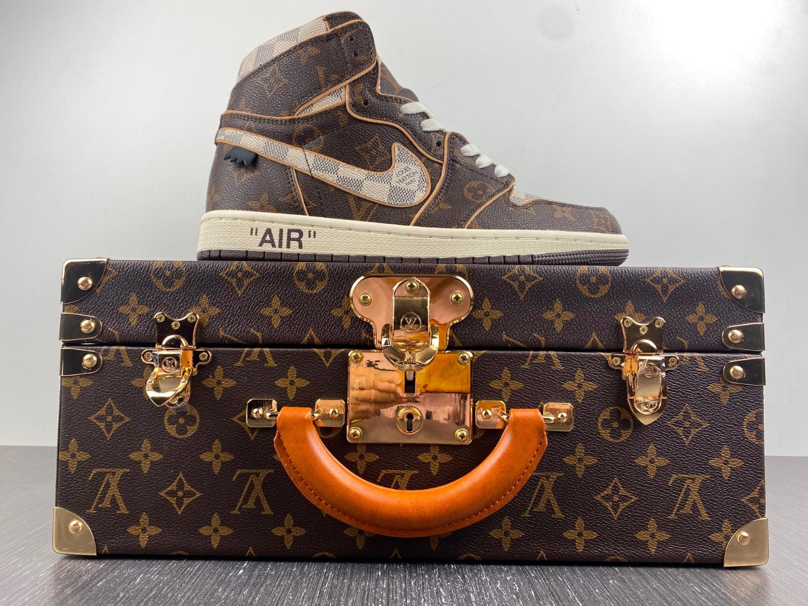 Custom Air Jordan 1 x LV x OFF-W Monogram - tntwear1