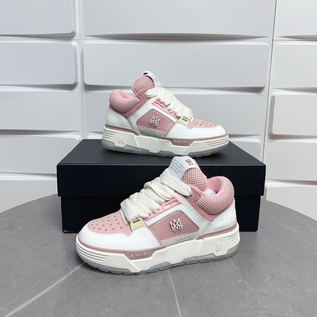 AMR MA-1 White and Pink Sneakers-129 - tntwear1