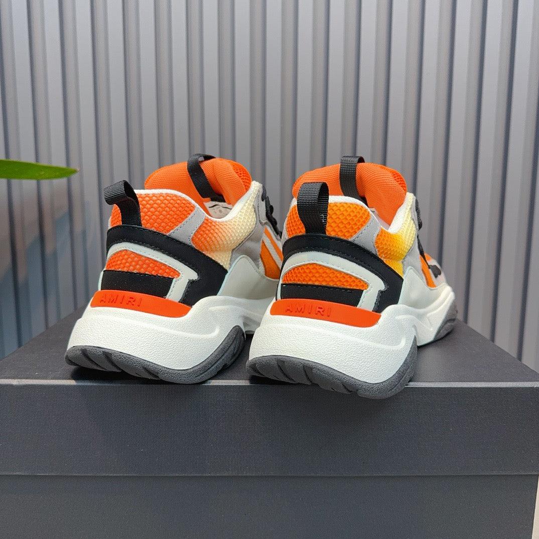 AMR Orange and Black Bone Runner Sneakers - 060 - tntwear1