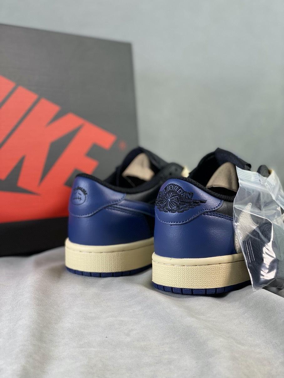 Custom Travis Scott x Fragment x Air Jordan 1 Low DM7866-001 - tntwear1