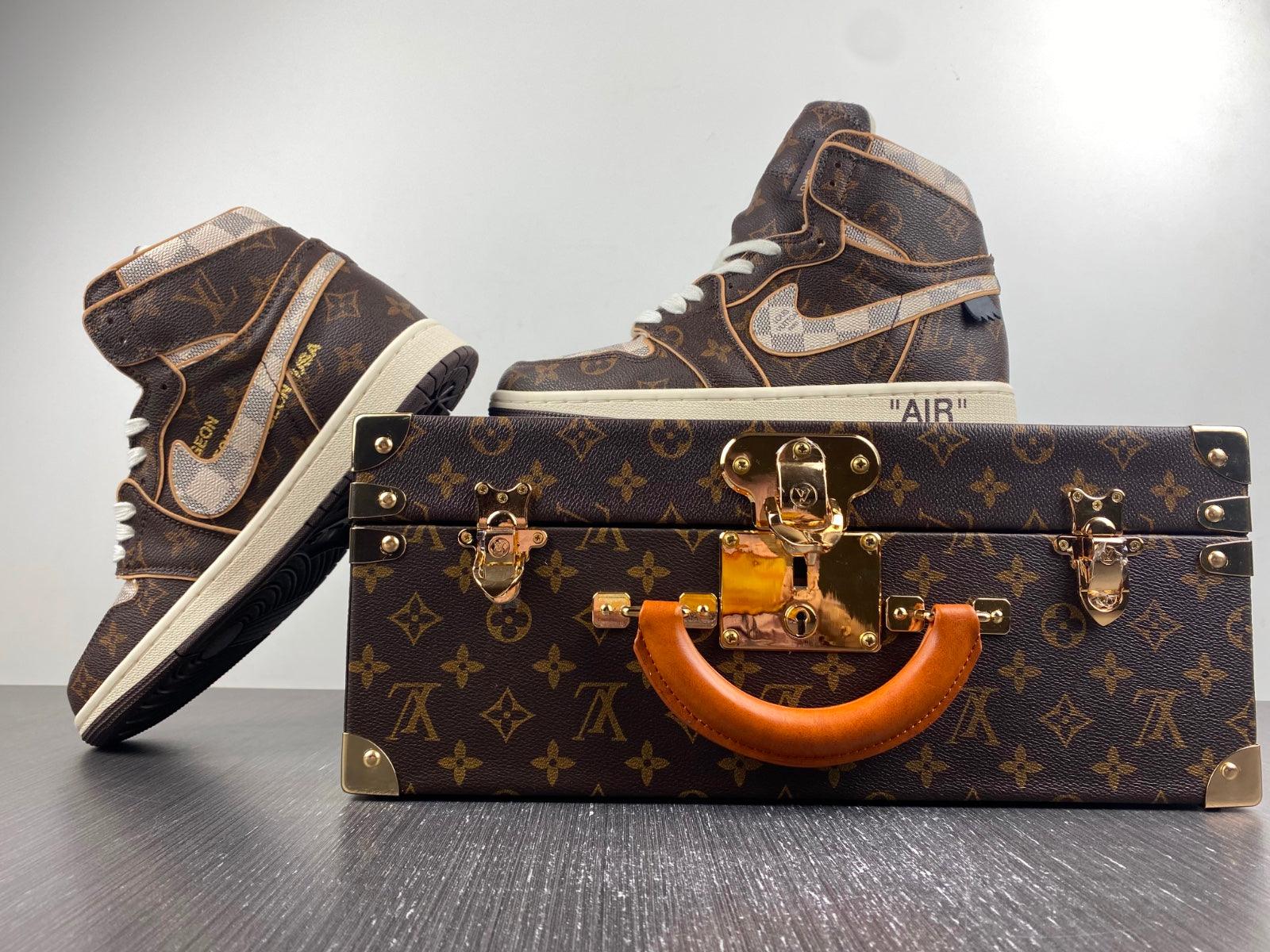 Custom Air Jordan 1 x LV x OFF-W Monogram - tntwear1