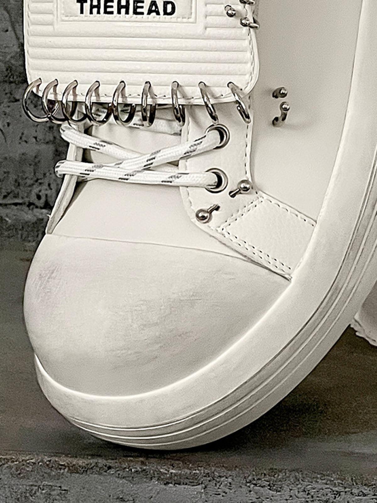 Sneakerhub Punk Metal Ring Platform Sneakers - Tntwear