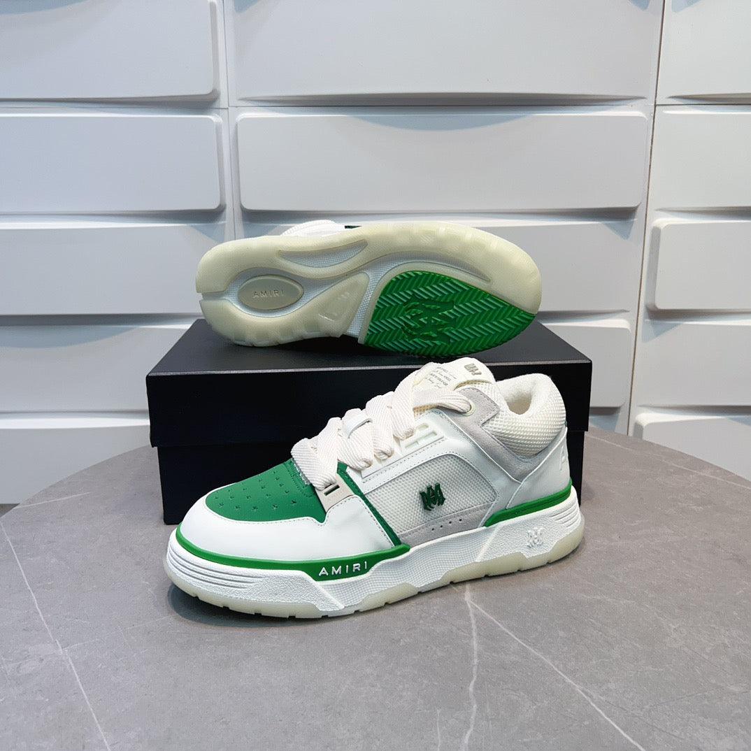 AMR MA-1 Green and White Sneakers-138 - tntwear1