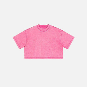 Cropped Washed Women's T-shirt - tntwear1