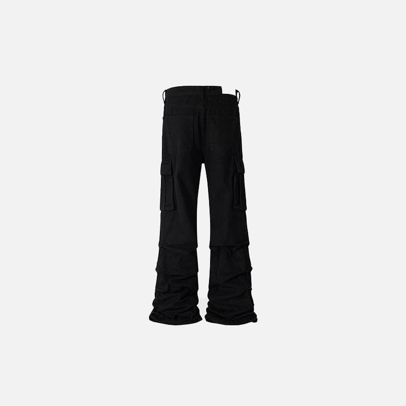 Big Pocket Irregular Baggy Jeans - tntwear1