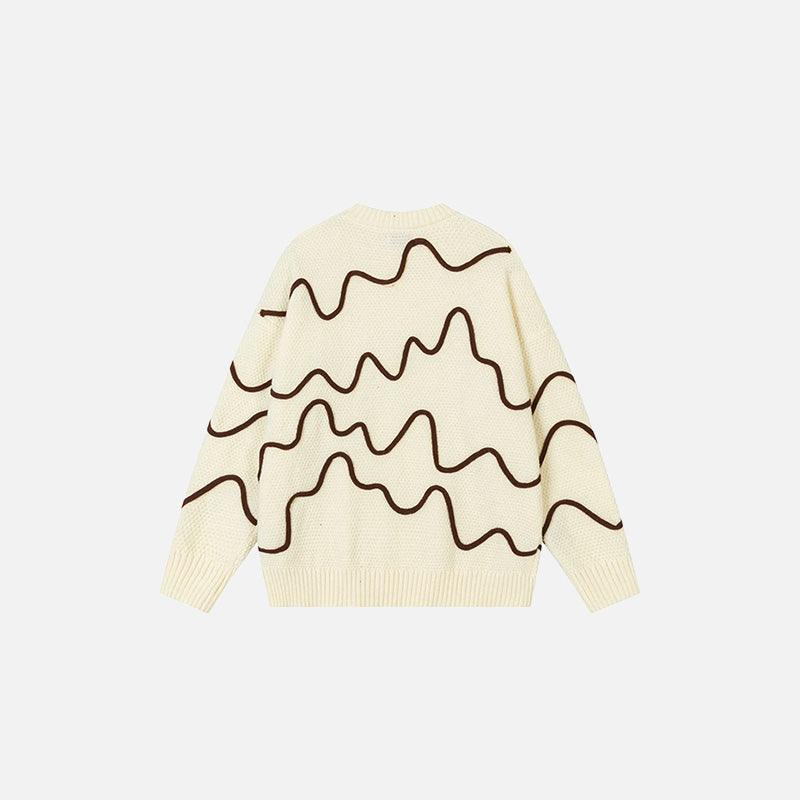 Wave Pattern Sweater - tntwear1