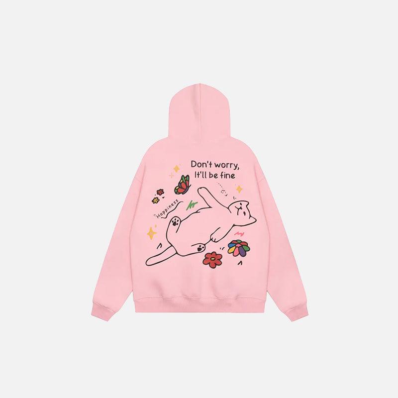 Happy Cat Comfortable Hoodie - tntwear1