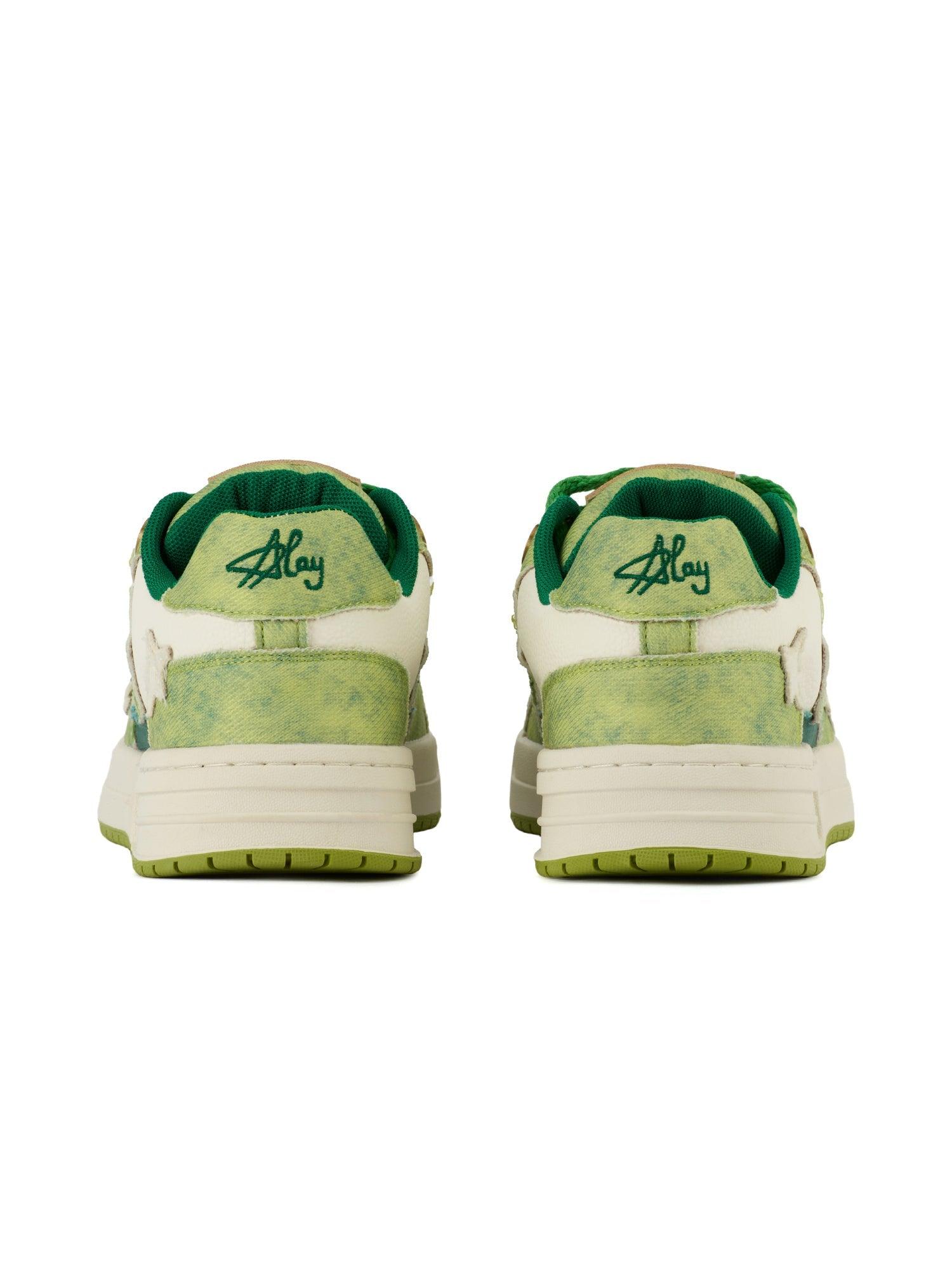 Avocado Green Star Chunky Sneakers - tntwear1