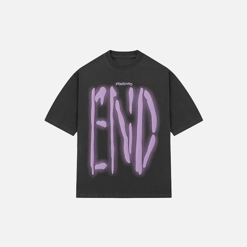 Y2K Loose Graffiti T-shirt - tntwear1