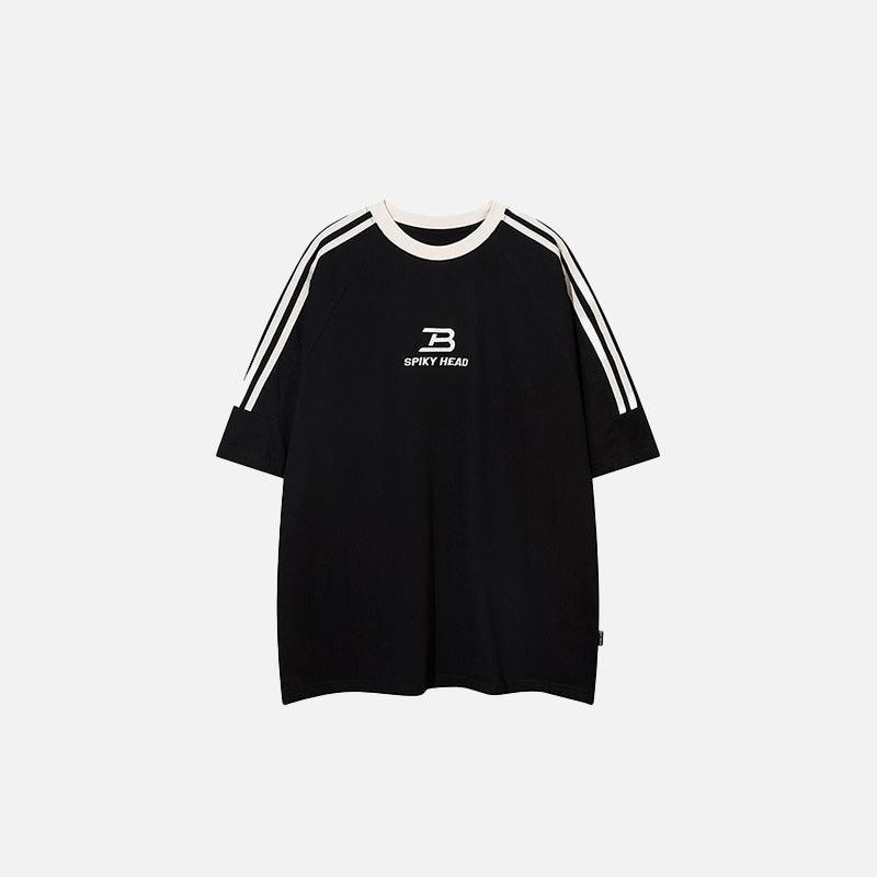 Side Striped Sports T-shirt - tntwear1