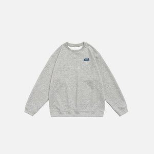 Solid Embroidered Sweatshirt - tntwear1