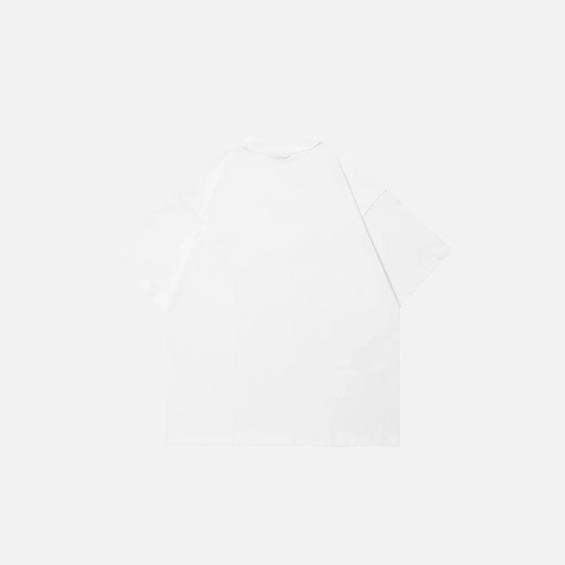 Splashing Milk Star Graphic T-shirt - tntwear1