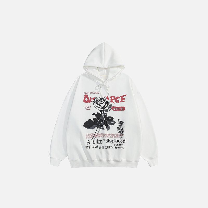 Dancing Rose Oversized Hoodie - tntwear1