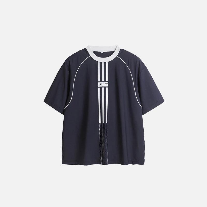 Retro Raglan Striped T-shirt - tntwear1