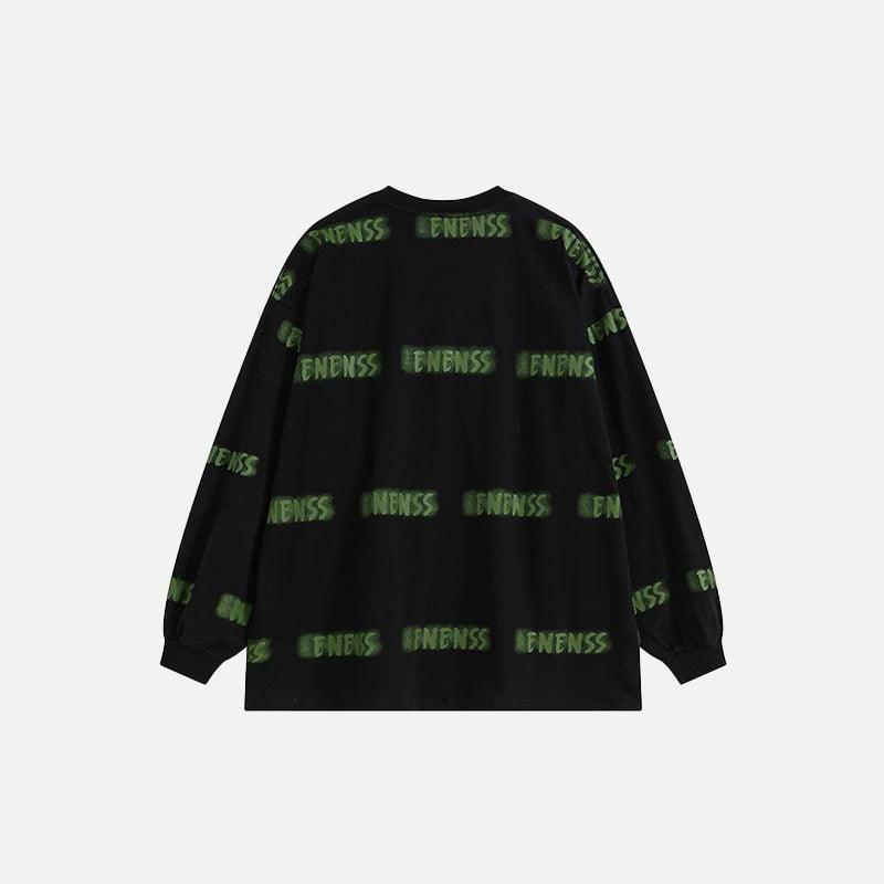 Loose Printed Sweatshirt - tntwear1